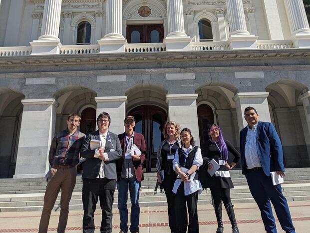 Pathway to Law students in front of the state capitol building