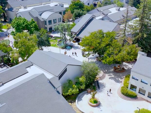 Campus Ariel View of Quad