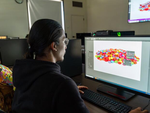 Students in computer lab