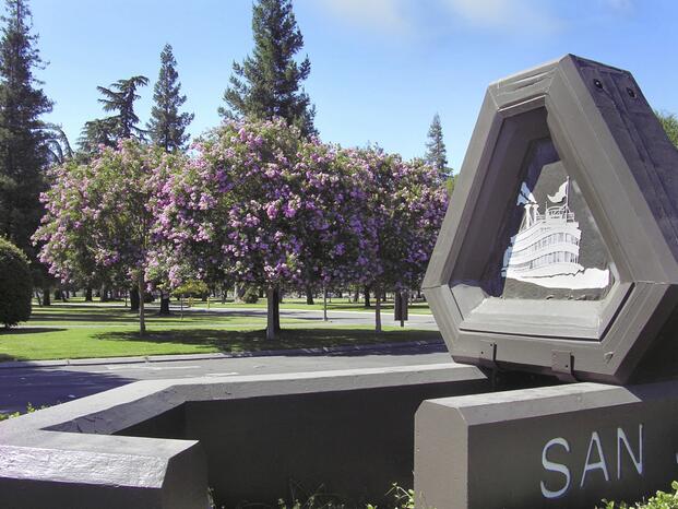 Front sign of Delta College