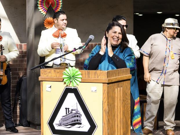 President Aguilera Lawrenson on Campus