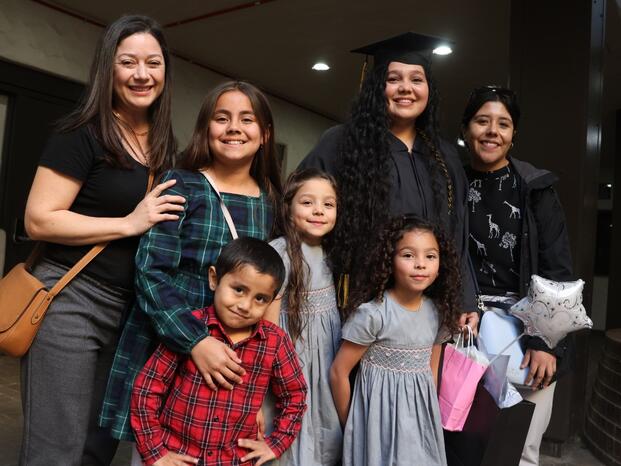 Delta College Grad and their family