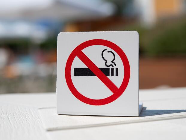 Photo of no smoking sign