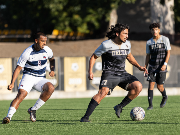 Photo of Delta College men's soccer players