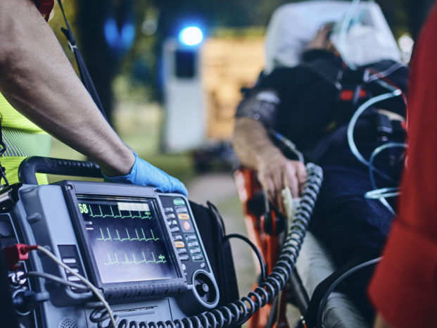 Patient on a stretcher