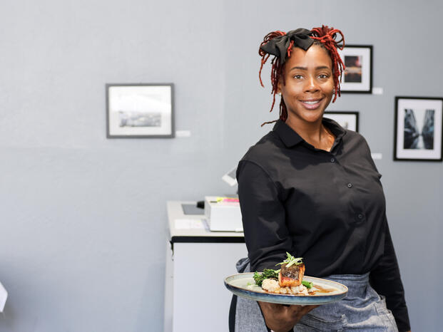 Student in Culinary Class