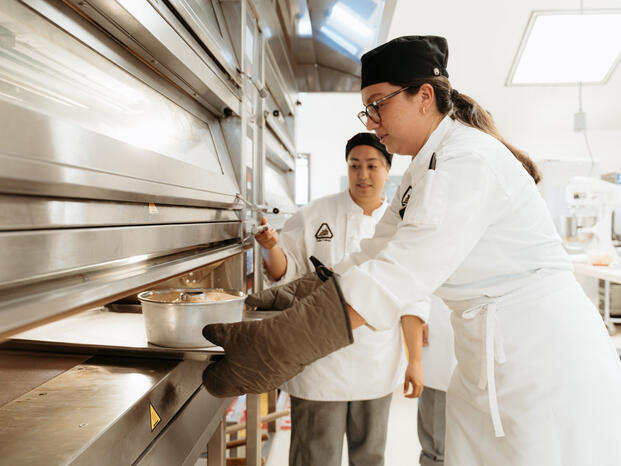 Student in Culinary Class