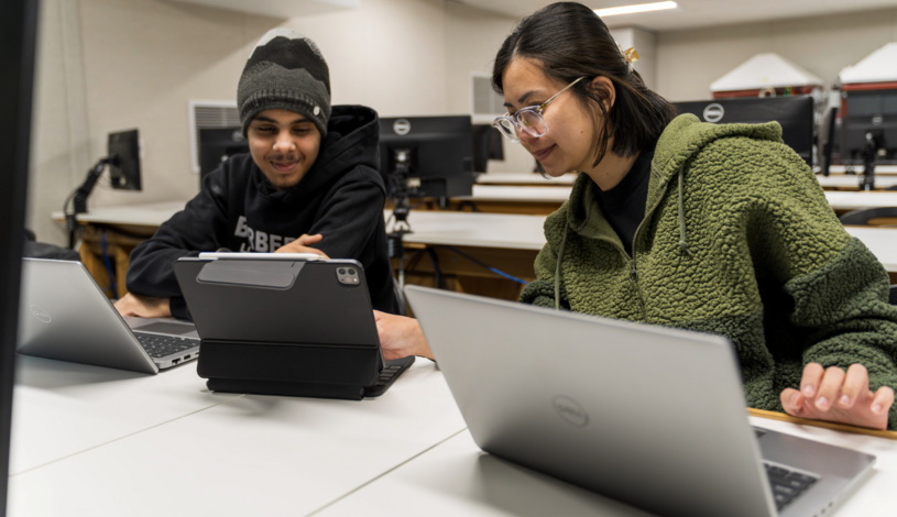 Students at a Computer