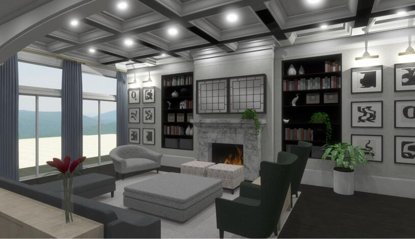 interior design concept showcasing a room