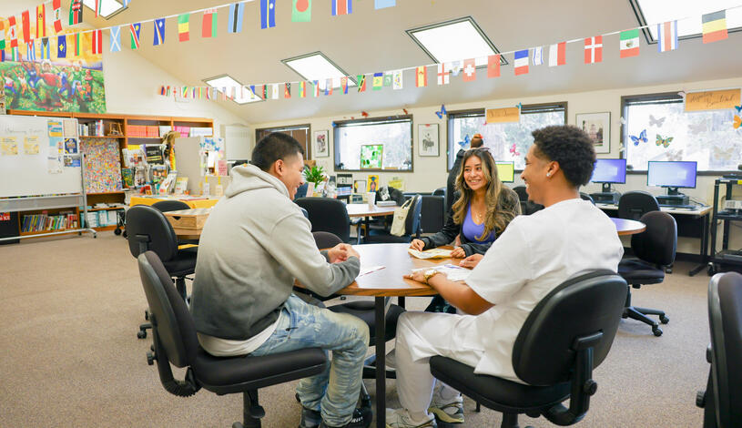 Students gather at the Dreamers Success Center