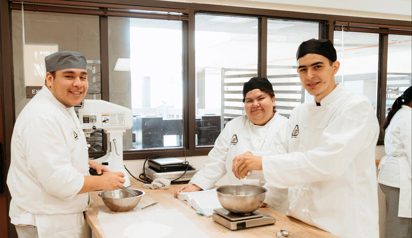 Culinary Arts students in class