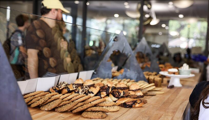 Photo of cookies on display at Artisan Bakery