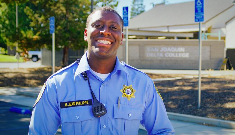 Photo of a Delta College police cadet