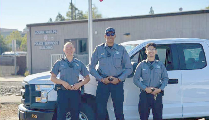 Delta College SSOs in front of truck