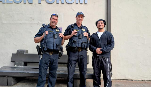 Delta College police officers patrolling campus