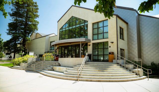 Goleman Library Entrance