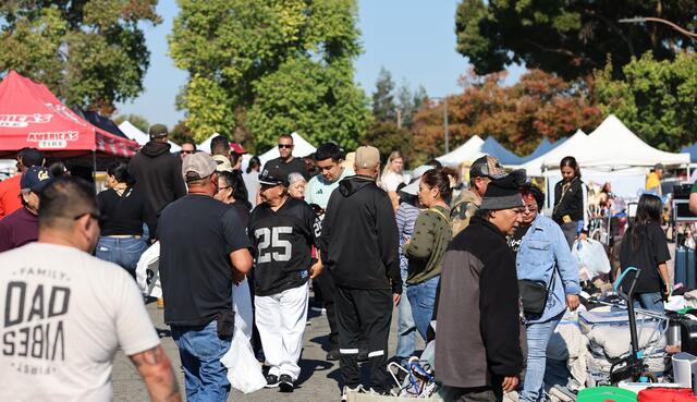 Shoppers looking for deals at The Market