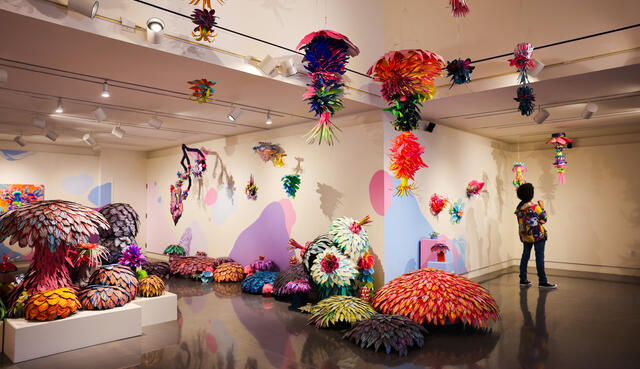 Photo of the interior of the Horton Art Gallery