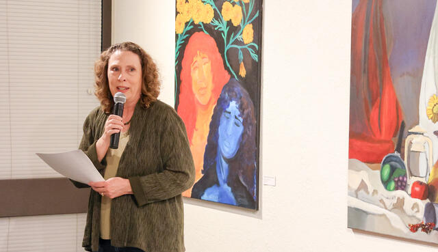 Photo of gallery cordinator Jan Marlese