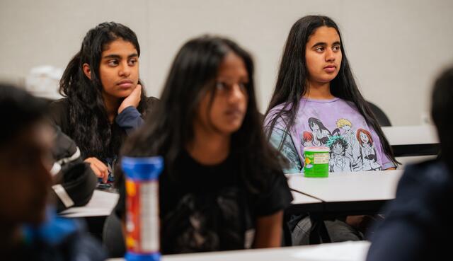 Photo of high school students attending Early College Pathway in Moutain House