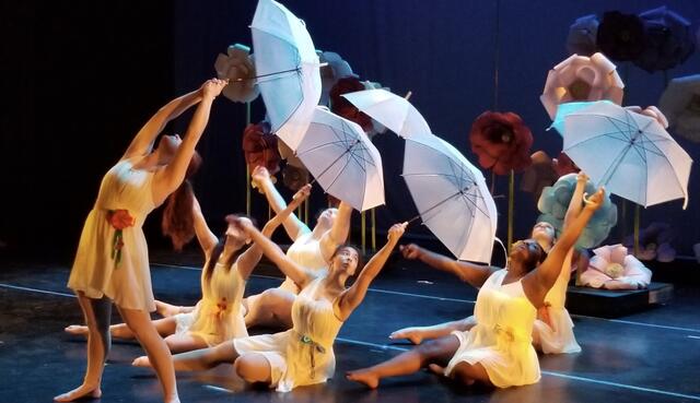 Dance Student performing on stage