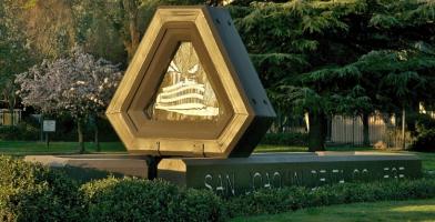 The Pacific Avenue entrance to Delta College