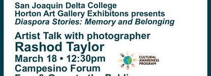 Artist Talk with Rashod Taylor Image