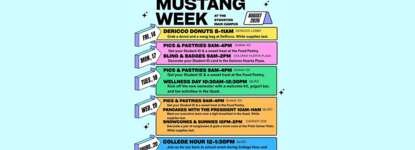 Mustang Week Flyer of Events