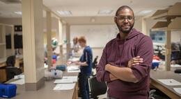 A Delta College electron microscopy student
