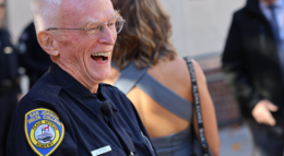 John Myers smiles after graduating from Delta's POST Academy