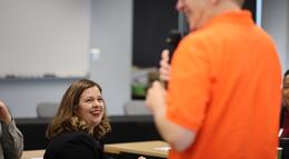 Photo of participants at Math Bridge event