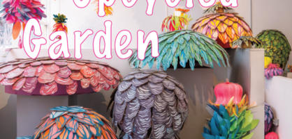 Graphic for Upcycled Garden exhibit