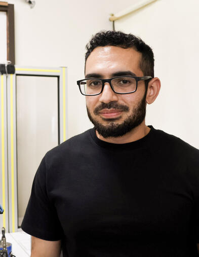 A Robotics student in class