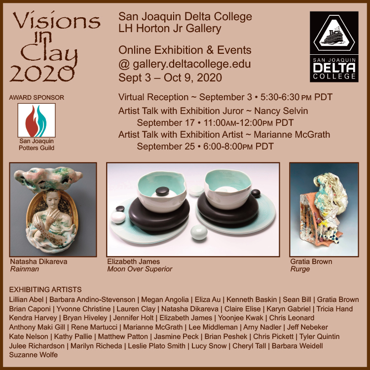 Visions in Clay, happening virtually this year, is the largest ceramics exhibition in the San Joaquin Valley.