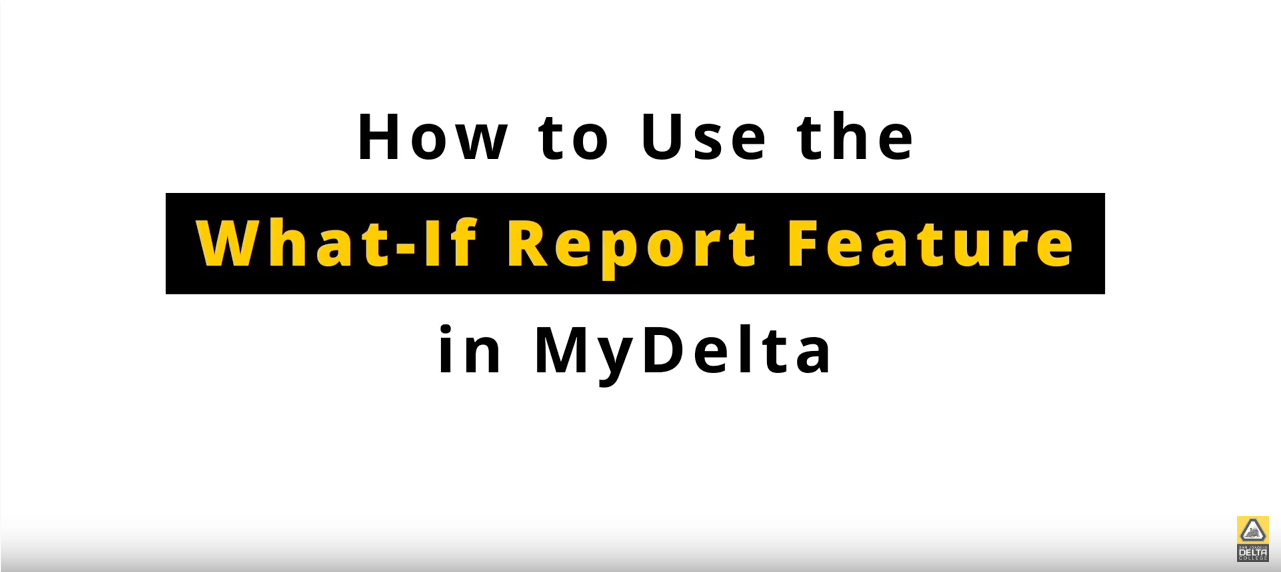 How to Run a What-If Report